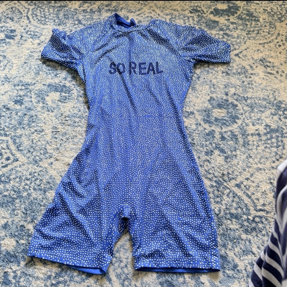 GSUWOO BLUE SPARKLY ONE PIECE SOREAL Women’s Size Small